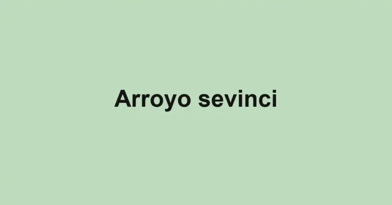 Arroyo sevinci
