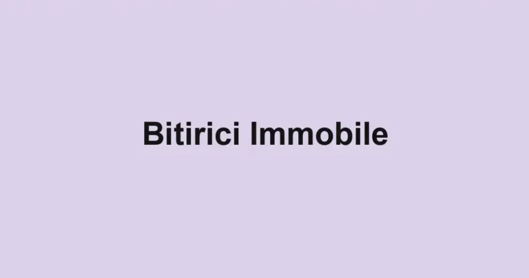 Bitirici Immobile