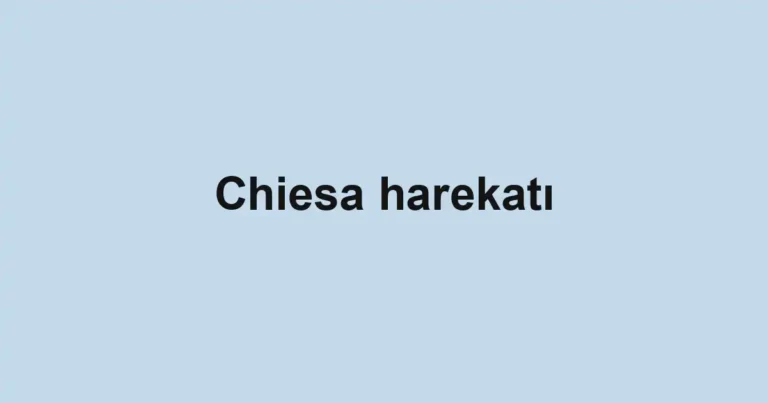 Chiesa harekatı