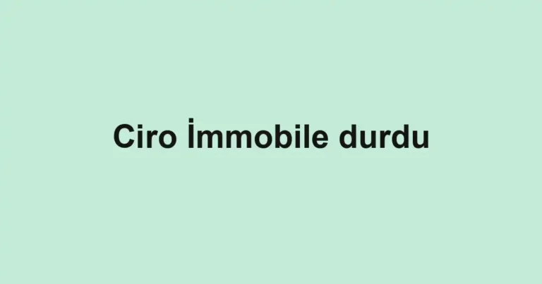 Ciro İmmobile durdu
