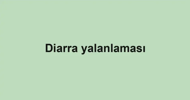 Diarra yalanlaması