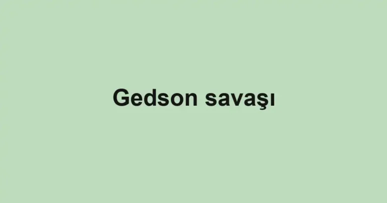 Gedson savaşı