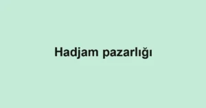 Hadjam pazarlığı