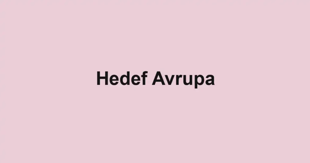 Hedef Avrupa