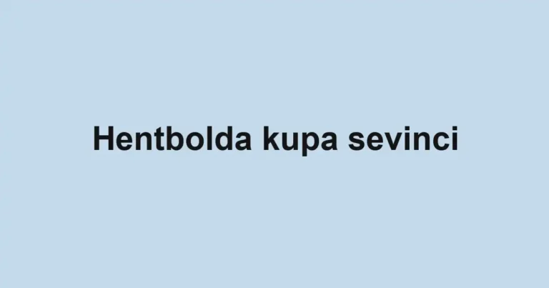Hentbolda kupa sevinci