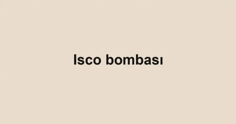 Isco bombası