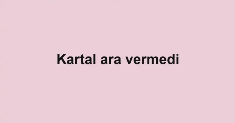 Kartal ara vermedi