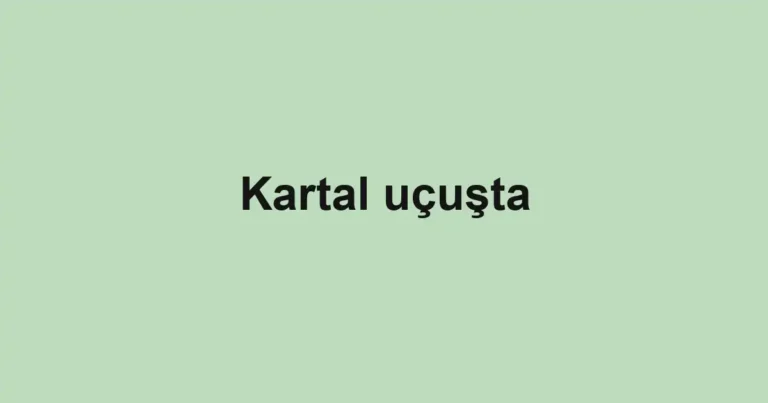 Kartal uçuşta