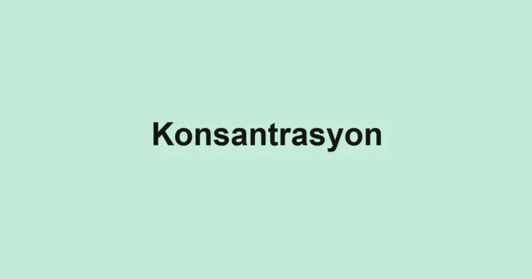 Konsantrasyon