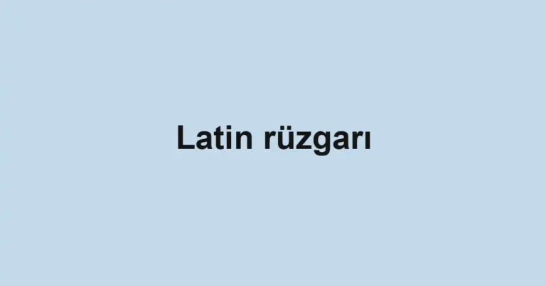 Latin rüzgarı