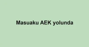 Masuaku AEK yolunda