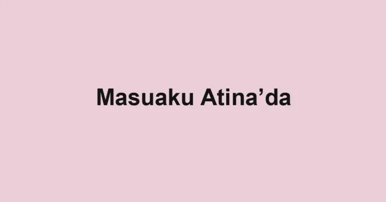 Masuaku Atina’da