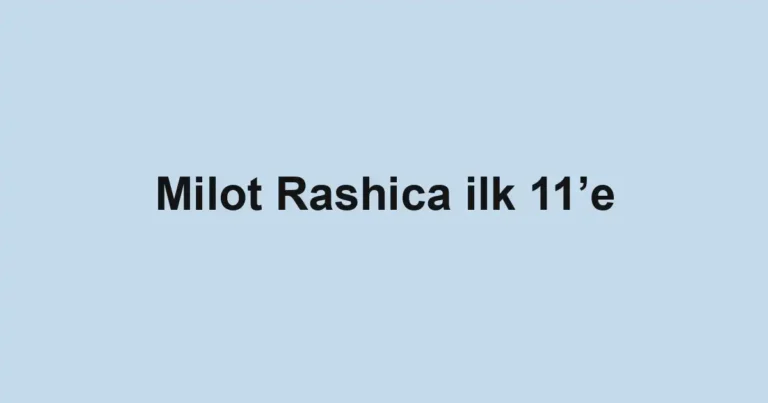 Milot Rashica ilk 11’e