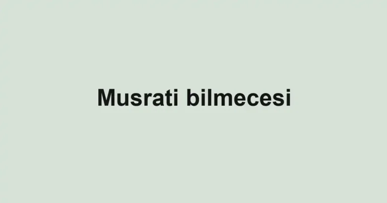 Musrati bilmecesi