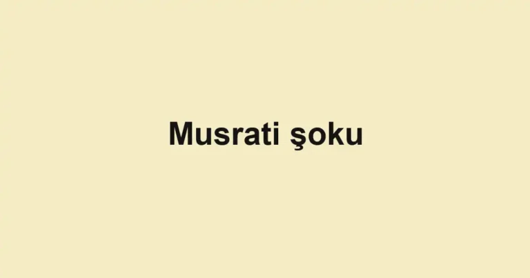 Musrati şoku