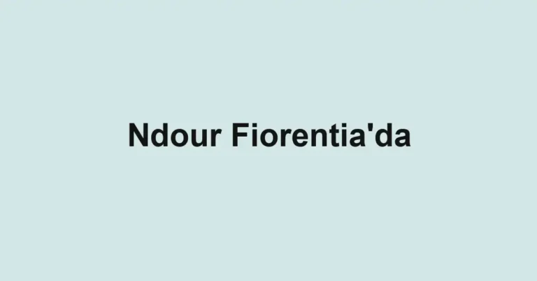 Ndour Fiorentia'da