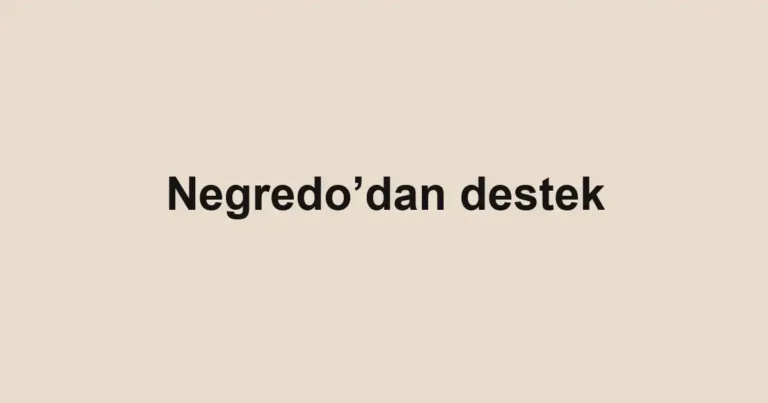 Negredo’dan destek