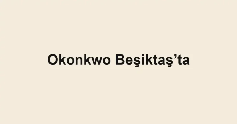 Okonkwo Beşiktaş’ta