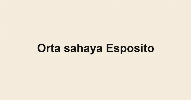 Orta sahaya Esposito