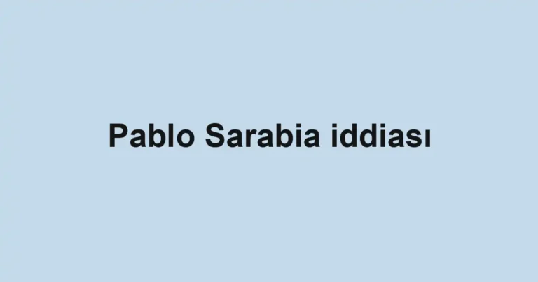 Pablo Sarabia iddiası