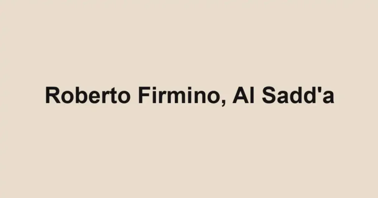 Roberto Firmino, Al Sadd'a