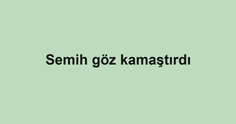 Semih göz kamaştırdı
