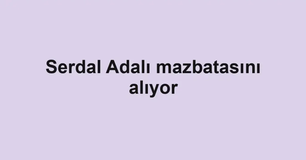 Serdal Adalı mazbatasını alıyor