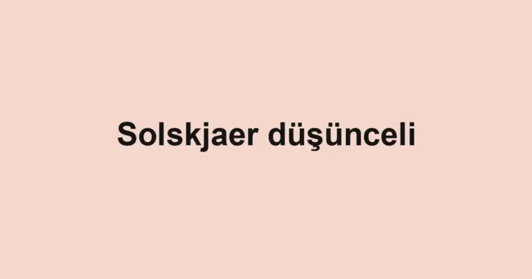 Solskjaer düşünceli