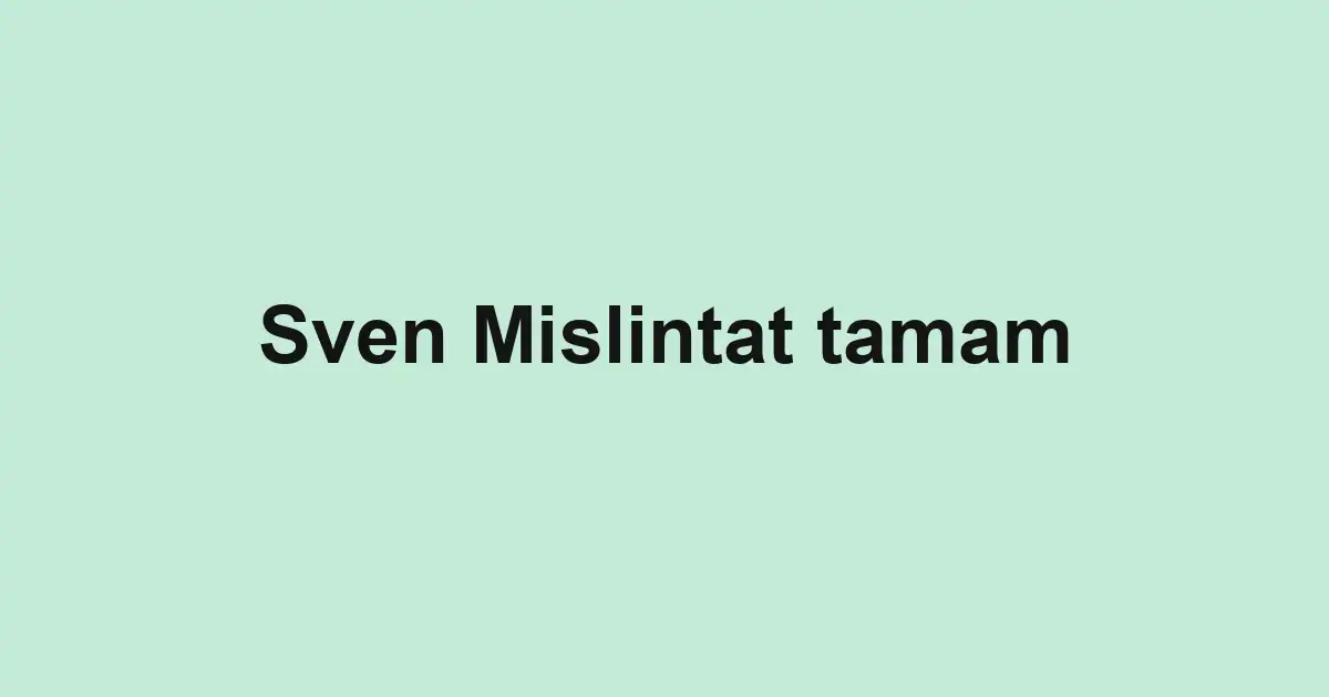 Sven Mislintat tamam