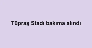 Tüpraş Stadı bakıma alındı