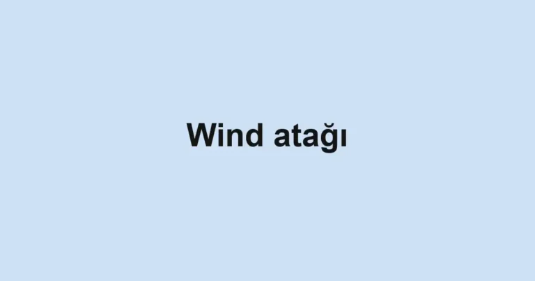 Wind atağı
