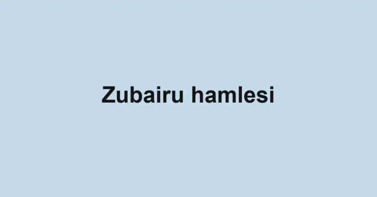 Zubairu hamlesi